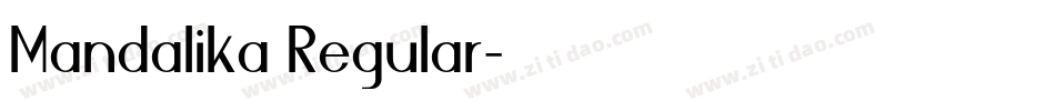 Mandalika Regular字体转换
